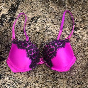Victoria's Secret Bombshell Plunge Push Up Bra, Size 34B